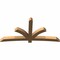 Ekena Millwork Davenport Timber Gable Bracket, Western Red Cedar, 96"W x 48"H x 5 1/2"D x 5 1/2"F, 12/12 Pitch GBW096X48X0606DAV00SWR - alternate 5
